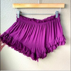 Free People Intimates Purple Sleep Shorts